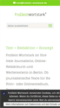 Mobile Screenshot of frollein-wortstark.de